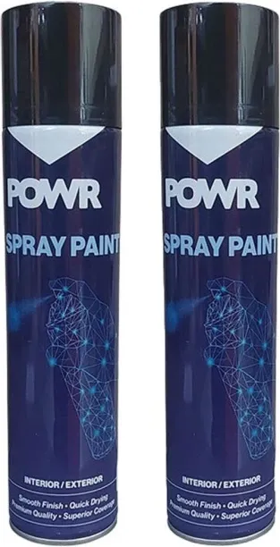 POWR Heat Resistant Spray Paint Black Engine Matte Flammable Spray Paints