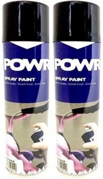 POWR Black Bumper Gloss Flammable Spray Paints