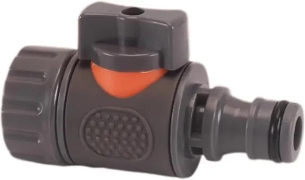 LIUHUI Garden Hose Connector, 3/4" Female Thread Nipple Ball Valve, ABS+TPR Independent Switch Univ…