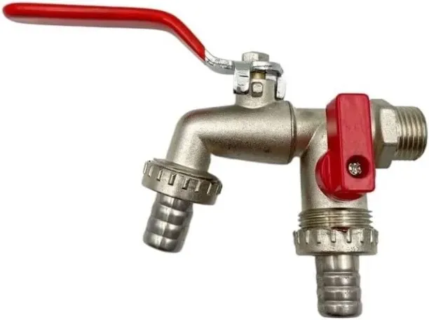 LIUHUI Garden Tools Brass Water Faucet 1/2" Outside & Inside Used Easy Turn On/Off Lever Handle Wat…