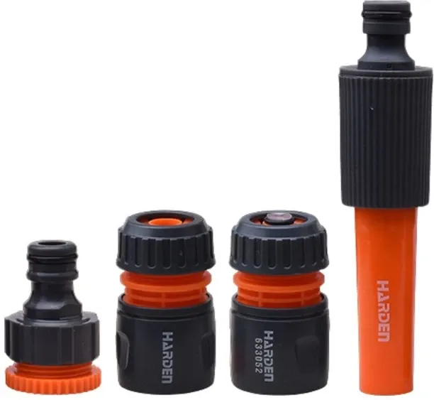 HARDEN 4 Piece Spray Nozzle Set Car wash, plant irrigation, cleaning, gardening, pet showering, dec…