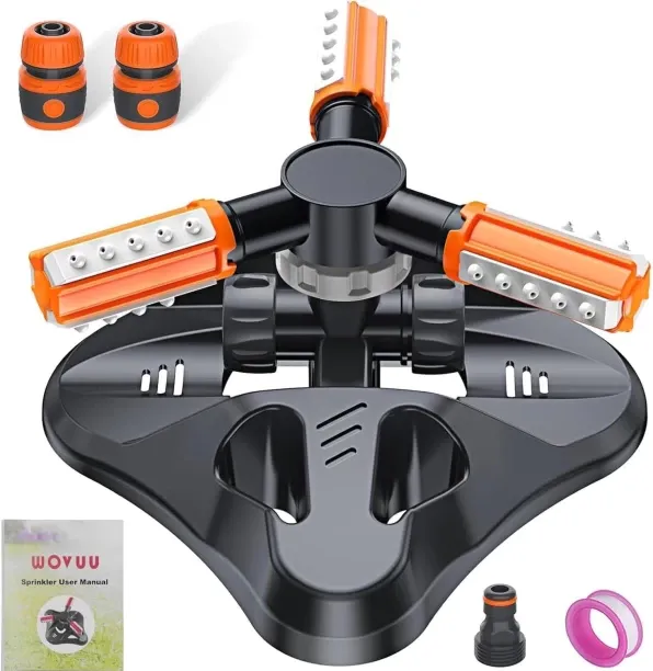 Loznron Garden Sprinkler,Upgrade Lawn Sprinklers Automatic 360 Degree Rotating Irrigation Grass Wat…