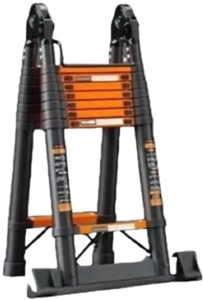 MAKTKL 3.7M Telescoping Ladder Steel Ladder