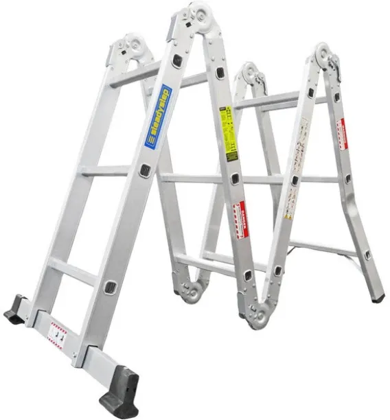 Unique Steadystep Multi-Step Ladder V2 3.3 m Aluminium – 12 Steps, 120 kg Working Load, A-Frame/Ext…