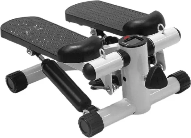 Generic Fitness Exercise Stepper bike with Resistance Bands-White & Black Stepper