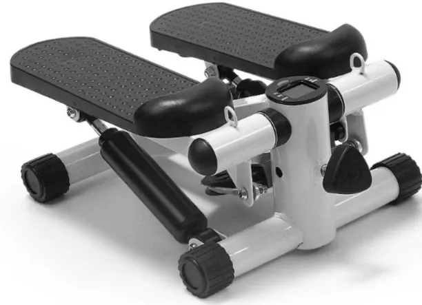 Generic Fitness Exercise Stepper bike with Resistance Bands-White & Black Stepper