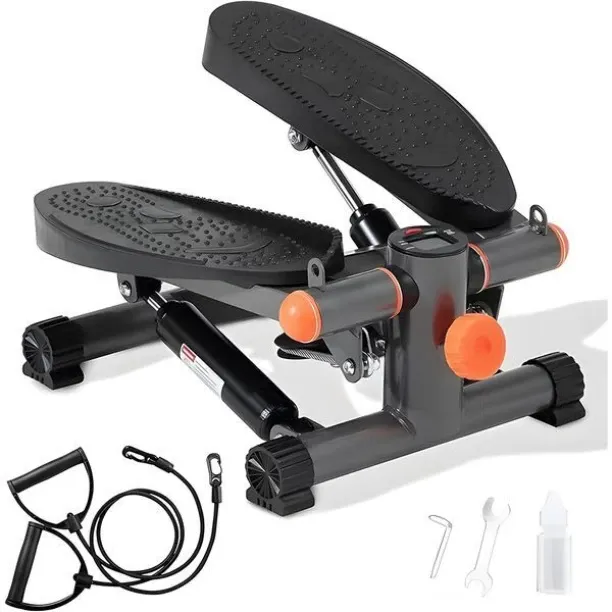 Topika Stair Stepper with Bands, Mini Stepper for Exercise at Home 120kg Stepper