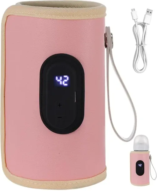 SHIJIN Baby Bottle Warmer Bag, Portable Bottle Warmer 18W Quick Heating Baby Bottle Warmer Temperat…