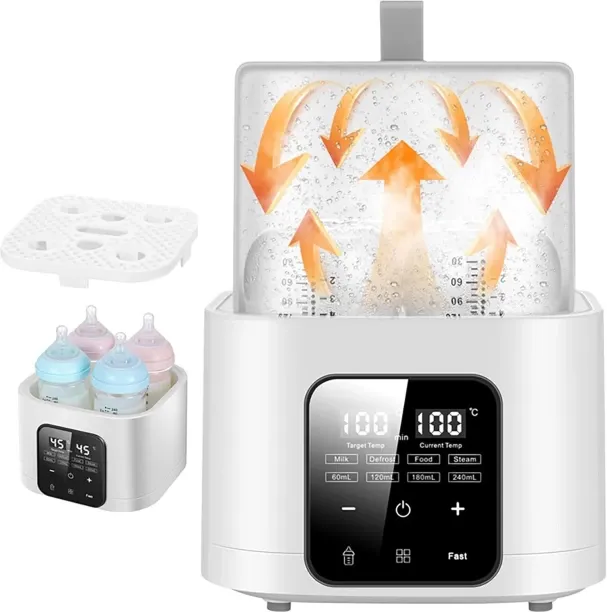 NIUKEZHU Double Baby Bottle Warmer All Bottles - 4 Slots