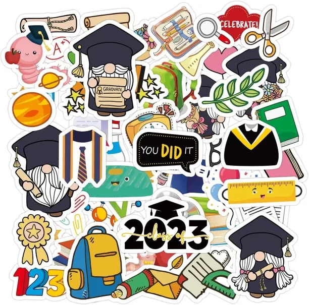 NEXUS 3 cm Graduation Stickers for Kids,Class of 2023 Preschool Kindergarten Scrapbooking Stickers …