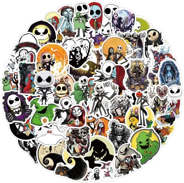 NEXUS 3 cm 62pcs Nightmare Halloween Christmas Stickers Waterproof Vinyl Stickers for Water Bottles…