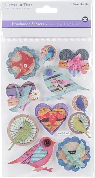NEXUS 3 cm Craft Bird Stickers Scrapbooking Stickers Scrapbook Stickers Scrapbooking Supplies Adven…