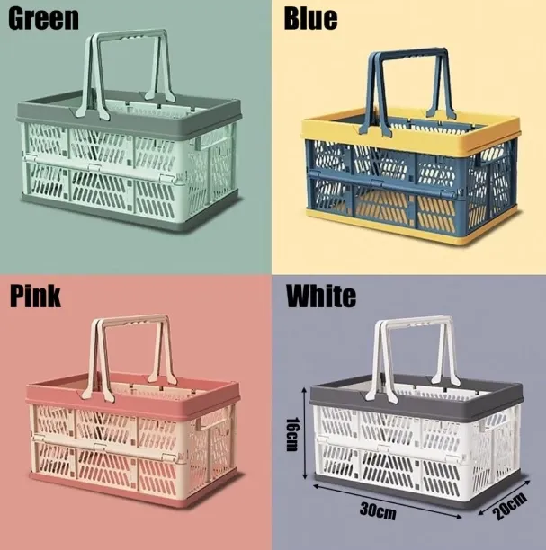 MULTIFUNCTIONAL COLLAPSIBLE STORAGE BASKET Plastic 1 Storage Basket