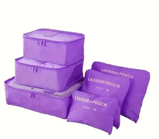 Zzztrade BC Luggage Packing Organiser Set - 6 Piece Pullout Organizers