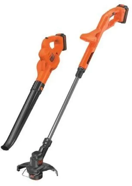 Black & Decker 18V String and Blower Twin Pack | ST1823GWC18-QW Cordless Grass Trimmer