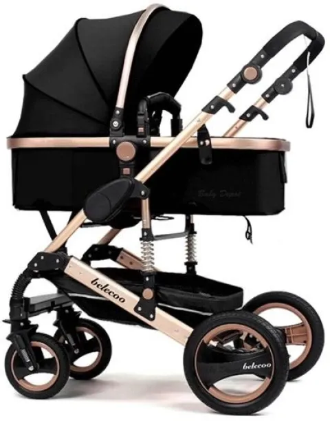 Belecoo Baby Stroller 2 in 1 Foldable Pram Stroller Pram