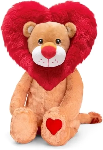 Keel Toys Valentines Wild with Heart Lion 28cm  - 28