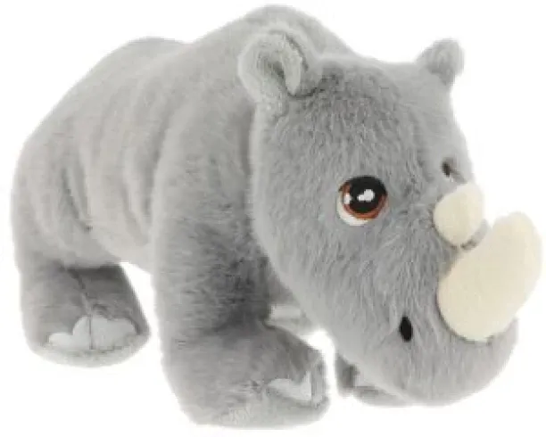 Keel Toys Keeleco Big 5 Collection Rhino - 18cm Standing Plush Toy  - 18cm