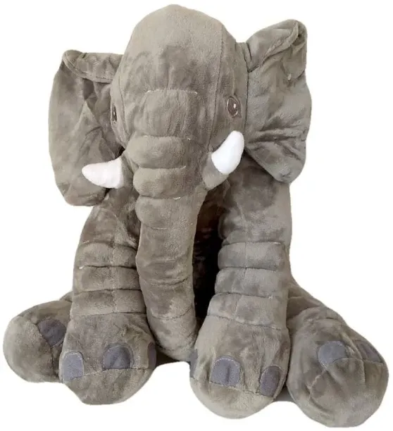 SMTE Grey Elephant Plush Toy/Pillow (35cm)  - 35cm