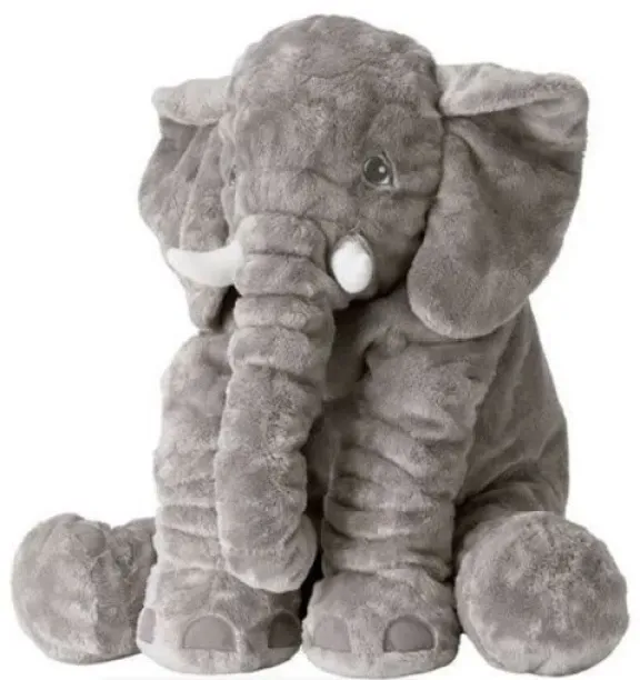 Generic Grey Giant Plush Elephant Teddy Doll  - Medium