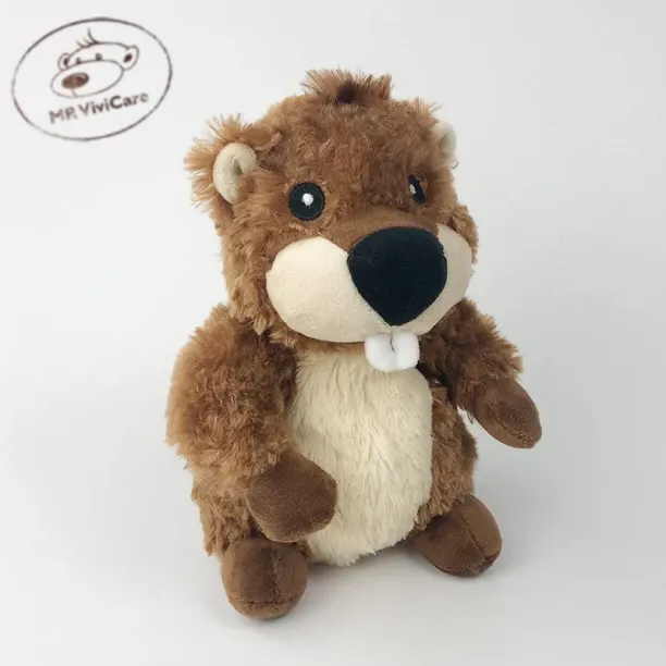 MAX (Brown,25cm)25cm Simulation Wombat Plush Toys Stuffed Wild Animal Beaver Porcellus Mouse Dolls …