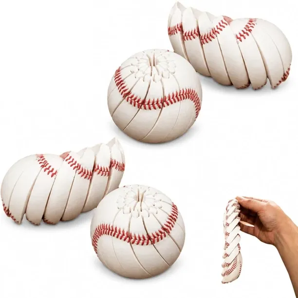 Duomi 2PCS Baseball Fidget Ball Toy - 2026 New Portable Twist and Turn Stress Relief Desk Fidget, R…