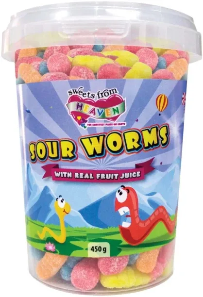 Sweets From Heaven Sour Worms Sour Sweets