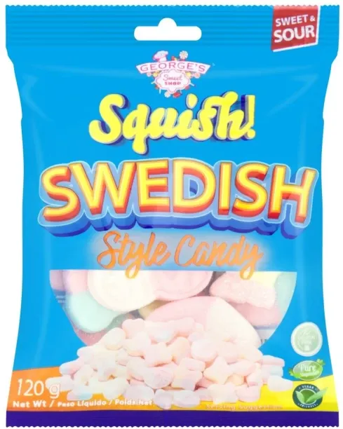 George Squish Swedish Style Candy Polar Mix Polar Mix Jelly Sweets