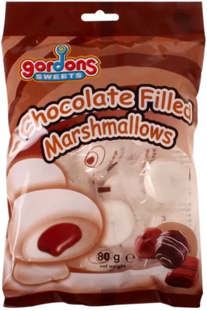 Gordons Sweets Chocolate Filled Marshmallows - 80g Chocolate Marshmallow