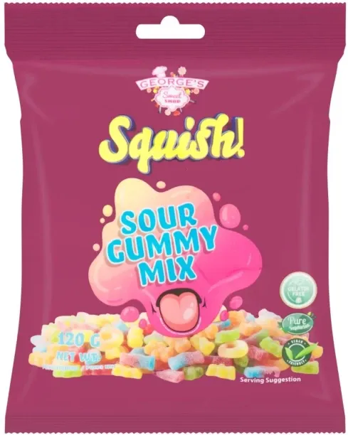 George Squish Gummy Mix Gummy Mix Sour Candy