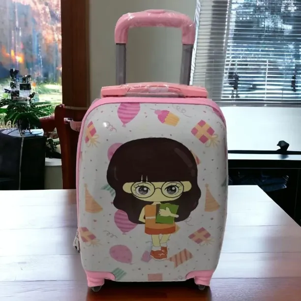 SMTE Kiddies Cartoons Hand Luggage/ Suitcase Cabin Suitcase 4 Wheels - 30 inch