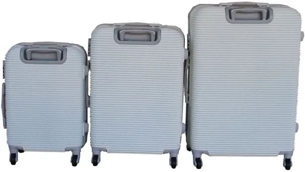 SMTE 3-Piece Travel Luggage Suitcase Bag Set-Stylish, and Convenient-Cream White Cabin & Check-in S…
