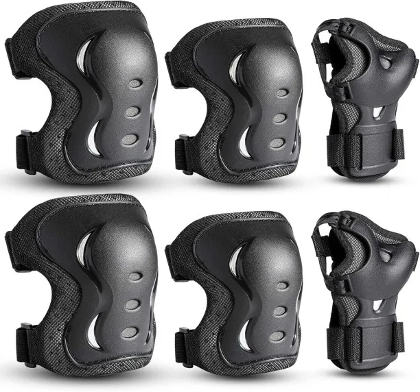 NEXUS Kids/Youth/Adult Knee Pads Elbow Pads with Wrist Guards Protective Gear Set 6 Pack for Roller…