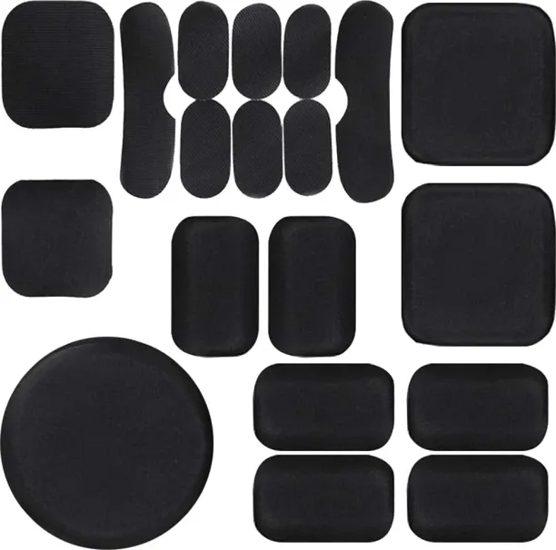 ALANES 19 Piece/Set Soft Durable Tactical Helmet Pads Foam Pad Head Support For  Sports