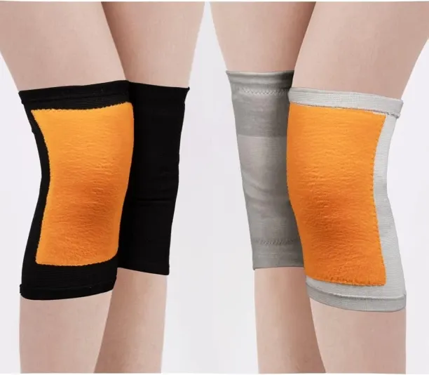 NEXUS 2 Pack Thicken Fleece Lined Knee Warmers- Cashmere Knee Joint Brace Support Pads Wool Warm Th…