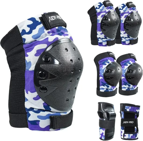 NEXUS Kids Knee Pads and Elbow Pads Kids Protective Gear Set, Bike Knee Pads for Kids Wrist Guards …