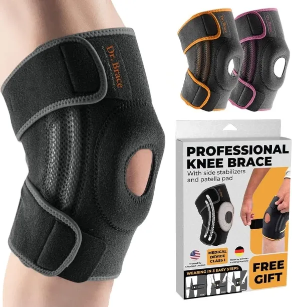 NEXUS BRACE ELITE Knee Brace with Side Stabilizers & Patella Gel Pads for Maximum Knee Pain Support…