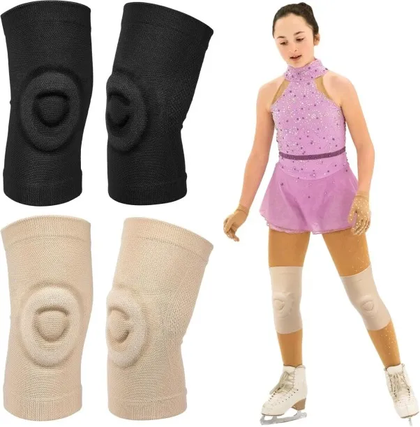 NEXUS 2 Pair Figure Skating Gel Knee Pads Cushion and Support Knee Cap for Men Women Adults Youth K…