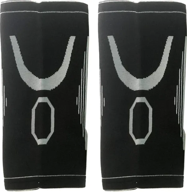 ALANES One Pair Sport Nylon Elastic Compression Knee Support Pads - Grey Knee Support For  Sports