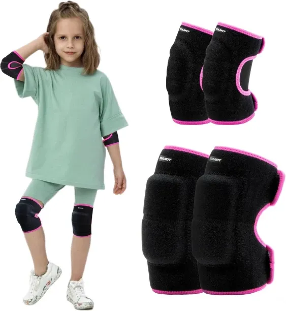 NEXUS Kids Elbow Pads and Knee Pads Set, Child Adjustable Protective Sets Thickened SBR Pads for Cy…