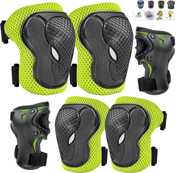 NEXUS Knee Pads for Kids Knee Pads and Elbow Pads Set 6 in 1 Protective Gear Set for Boys Girls wit…