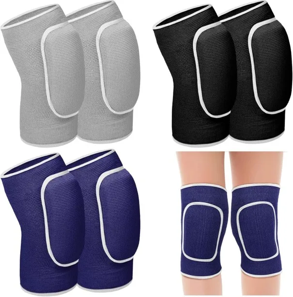 NEXUS 3 Pairs Volleyball Knee Pads for Kids Soft Breathable Knee Brace Non Slip Padded Sponge Knee …