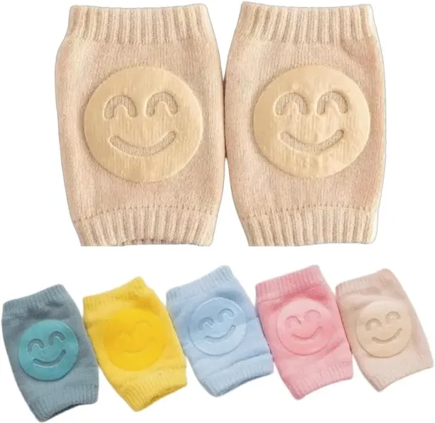 NEXUS 5 Pairs Baby Crawling Knee Pads, Anti slip baby knee protector, Unisex baby toddler knee sock…