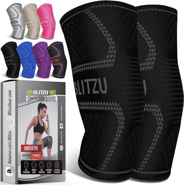 NEXUS 2 Pack Knee Brace, Compression Knee Sleeves for Men, Women, Running, Working out, Weight Lift…