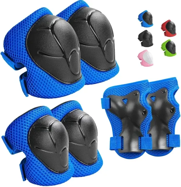 NEXUS Kids Protective Gear Set Knee Pads for Kids 3-14 Years Toddler Knee and Elbow Pads with Wrist…