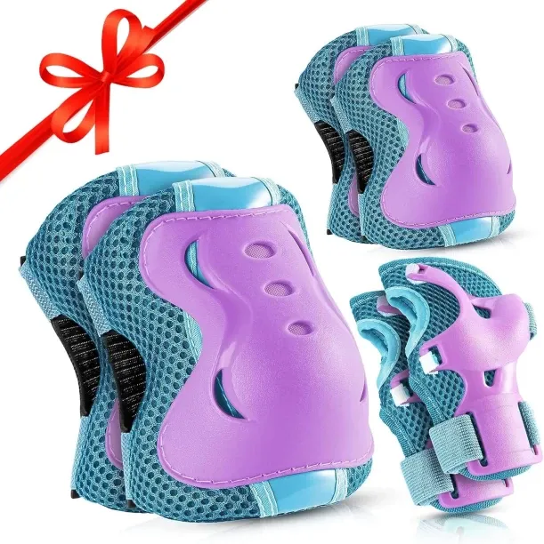NEXUS Knee Pads for Kids Roller-Skating - Adjustable Protective Gear Set Knee Elbow Pads Wrist Guar…