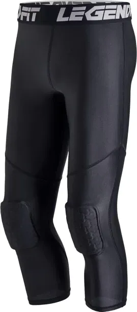 NEXUS Youth Boys Basketball Knee Pads Compression Pants 3/4 Capri Padded Sport Tights Athletic Work…