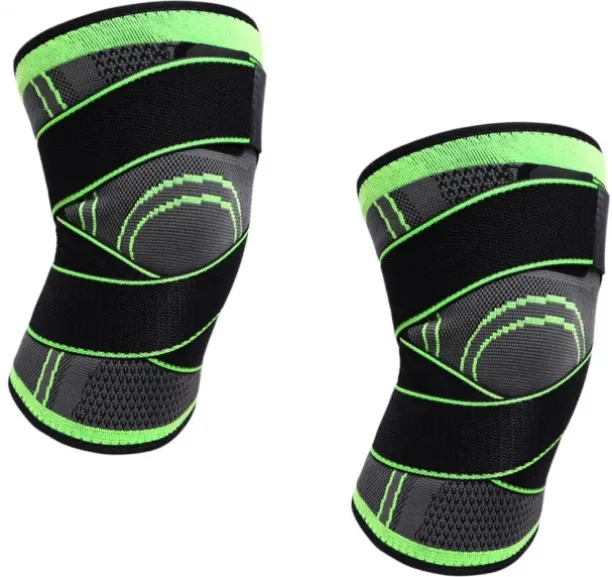 2 Piece Knee Brace, Protective Knee Support - Unisex Knee Support For  Sports