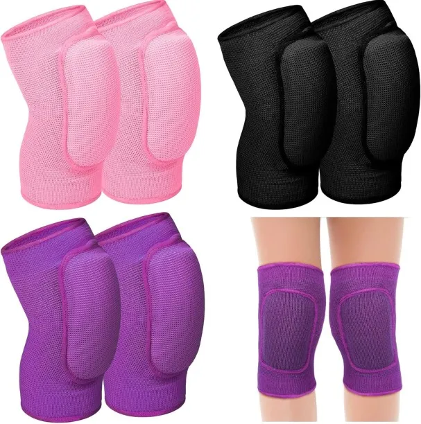 NEXUS 3 Pairs Volleyball Knee Pads for Kids Soft Breathable Knee Brace Non Slip Padded Sponge Knee …