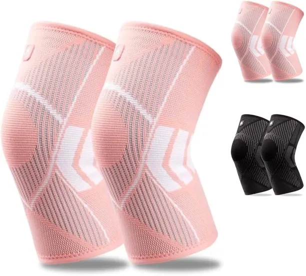 NEXUS 2 Pack Knee Braces for Knee Pain Women and Men for Knee Pain Set, Knee Brace Compression Slee…